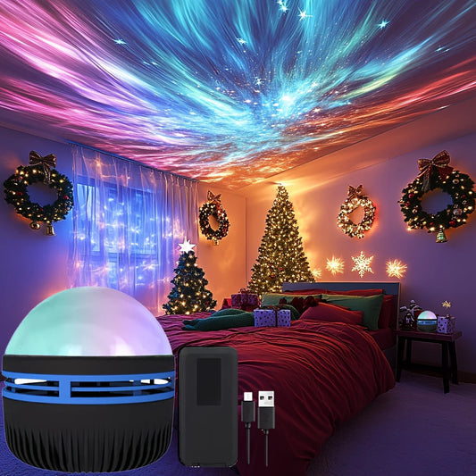 LED Northern Lights Lamp | Aurora Projector with Remote for Bedroom Decor