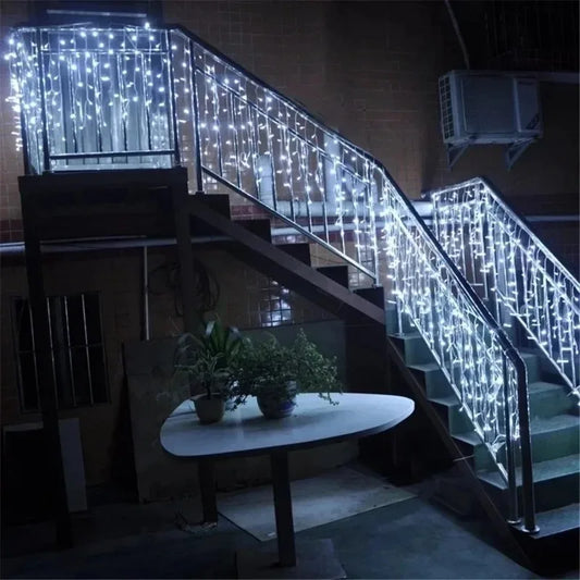 LED Icicle String Lights 2025 | Outdoor Christmas & Wedding Decoration