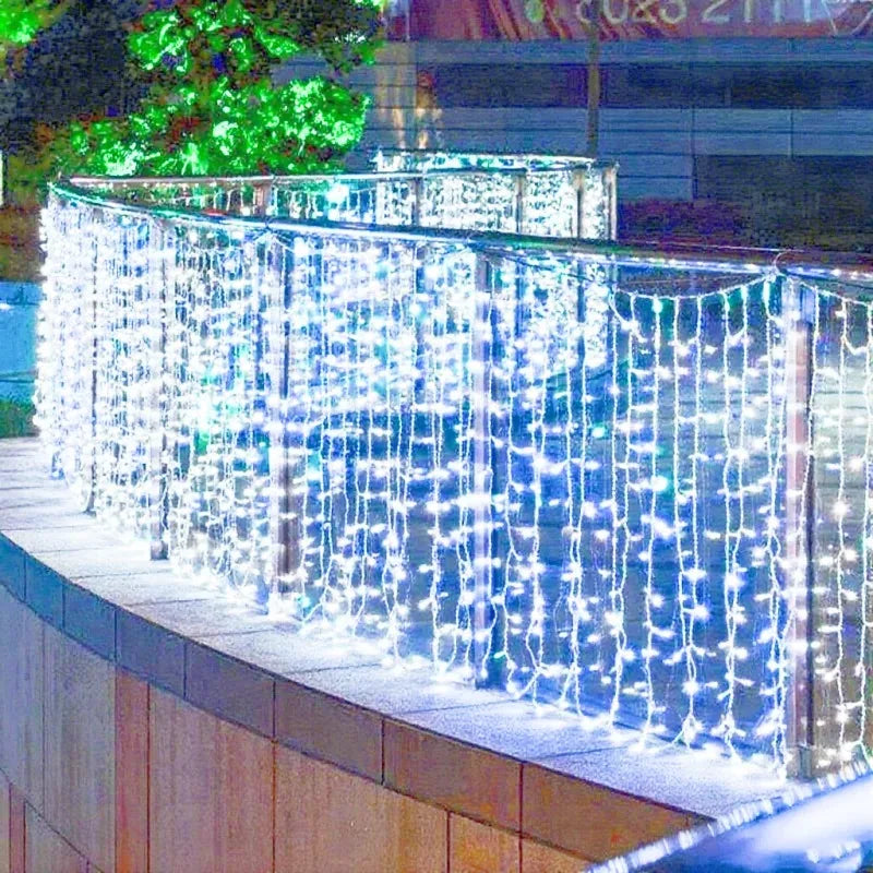 LED Icicle String Lights 2025 | Outdoor Christmas & Wedding Decoration