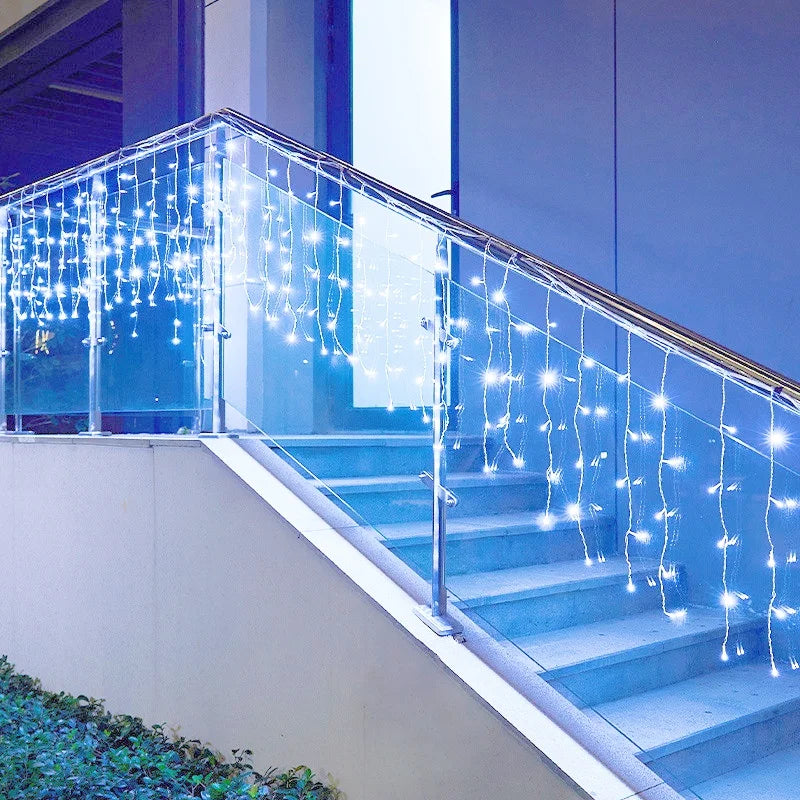 LED Icicle String Lights 2025 | Outdoor Christmas & Wedding Decoration