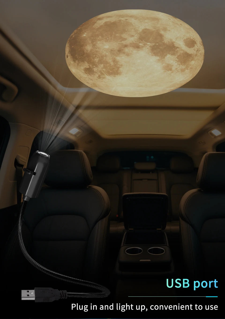 Halloween LED Projection Light | Pumpkin & Moon Atmosphere Lamp for Room Decor